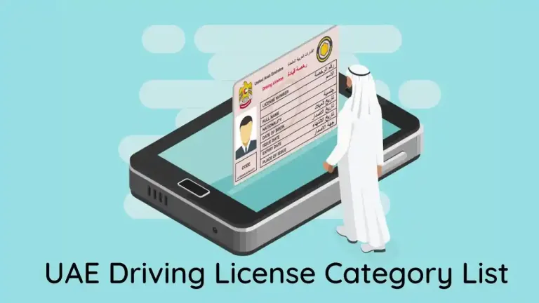 UAE Driving License Categories List 2024 2 UAE Driving License Categories