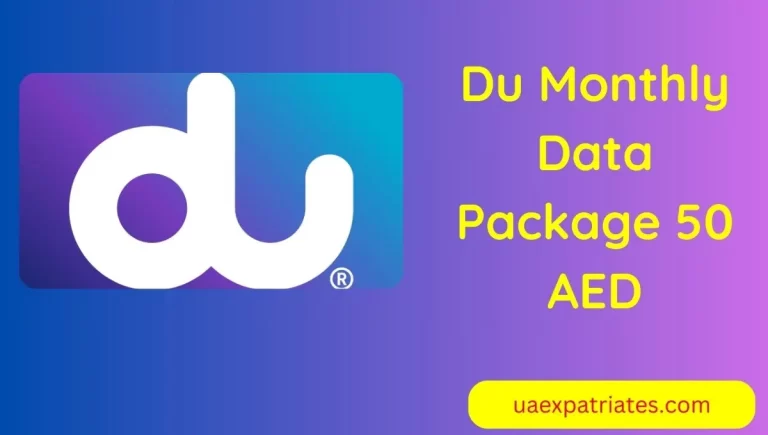 Du Monthly Data Package 50 AED 28GB