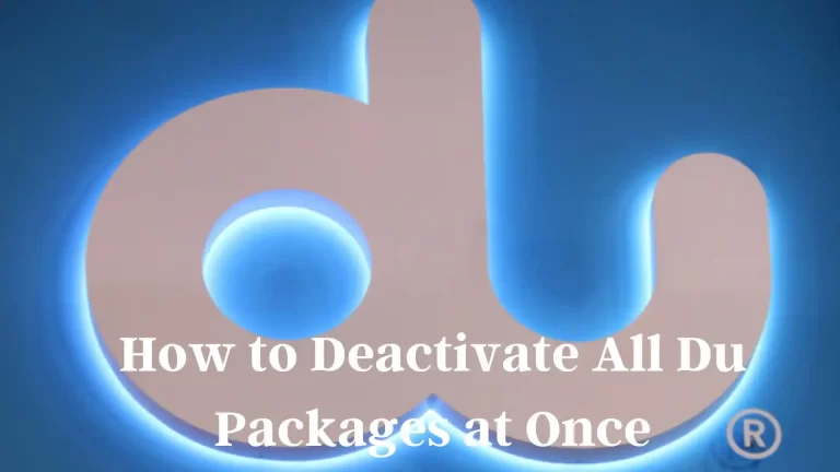 how to deactivate all du packages