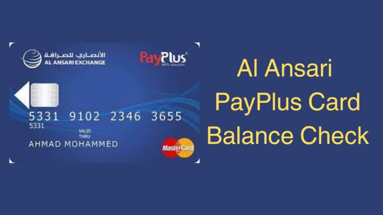 Al Ansari PayPlus Card Balance Check