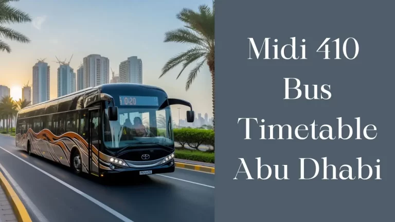Midi 410 Bus Timetable Abu Dhabi