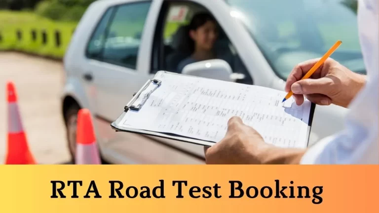 RTA Road Test Booking