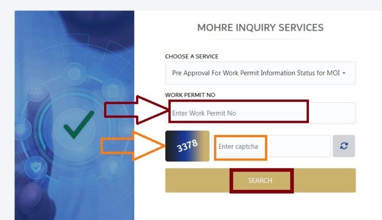 MOHRE Work Permit Status Check